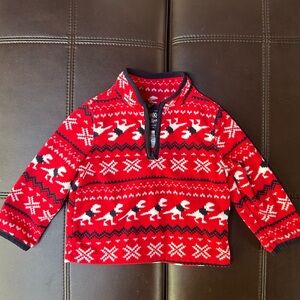 OshKosh B'gosh Red Dinosaur Sweater Christmas Sweater